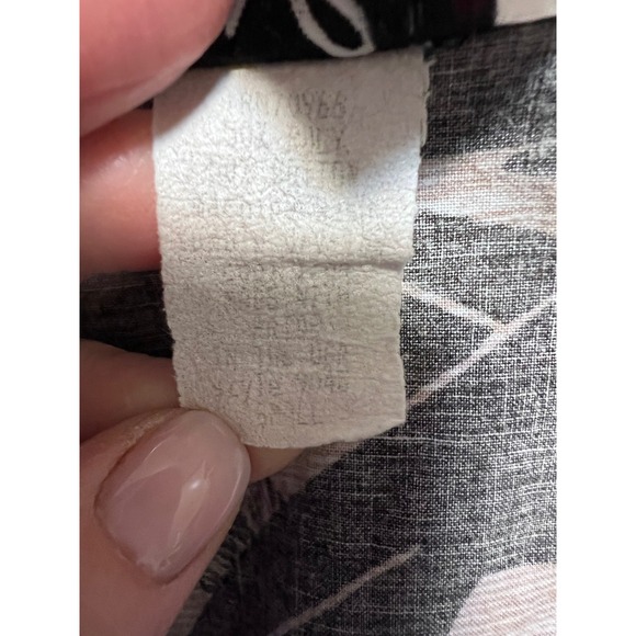 VTG Loli Floral Print Button Down Cuffed Short Sleeve Tropical Shirt Top USA - Picture 6 of 6